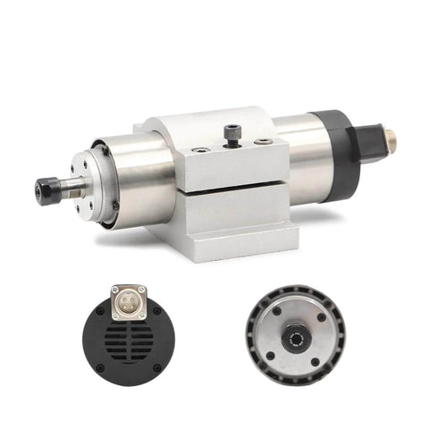 CNC Spindle Motor 220V 800W ER11 65mm Diameter Air Cooled High Speed 4 Bearing Live Spindle For DIY CNC Machining image