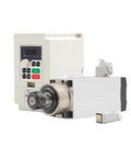 Heavy Duty 220V 2.2kW Air Cooled ER25 CNC Spindle With Ceramic Ball Bearings shown with VFD inverter