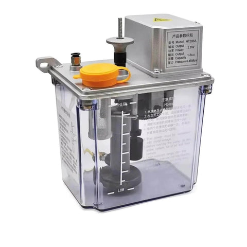 220V Electric Intermittent Lubrication Pump, Fully Automatic CNC Machine Tool Lubricator with transparent oil reservoir