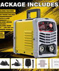 Portable 225Amp Stick Welder With 110V Inverter IGBT Tech Digital Display And Synergic Control included accessories