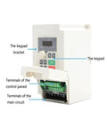 110V VFD Inverter for 2.2KW ER20 Air Cooled Spindle Kit, showing keypad, terminals, and control panel