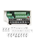 2.2KW ER20 Air Cooled Spindle Kit CNC Mills 110V VFD wiring diagram and connection interface, showcasing terminals and labeling for setup
