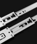 Close-up of 22-Inch Heavy Duty Full Extension Drawer Slides, Ball Bearing Soft Closing Drawer Rails Runners 6Pair in zinc finish