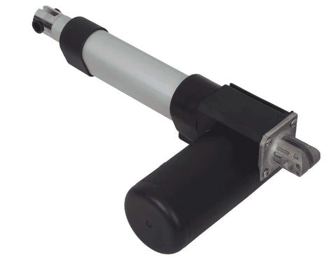 Side view of 22 Inch Stroke Electric Linear Actuator, 100 lbs Force, IP66 Water Resistance for automation and manufacturing