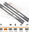 22-Inch Heavy Duty Full Extension Drawer Slides, Ball Bearing Soft Closing Drawer Rails Runners, shown with noise levels