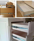 22-Inch Heavy Duty Full Extension Drawer Slides, Ball Bearing Soft Closing Drawer Rails Runners 6Pair (12 Pieces) installed