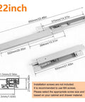 22 inch undermount shelf drawer slide with soft close full extension bottom support under mount pull out drawer track for kitchen cabinets