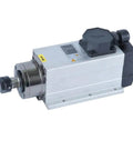 Powerful 2.2kW Air Cooled CNC Spindle Motor With ER20 4 Bearings 380V Fixed Seat for Precision Milling, featuring heat dissipation fan system.