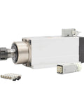 Beefy 2.2kW ER25 Air Cooled Spindle Motor 220V 380V Without Flange With Ceramic Ball Bearings and 0.01mm Precision for CNC Routers