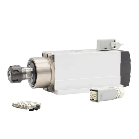 Beefy 2.2kW ER25 Air Cooled Spindle Motor 220V 380V Without Flange With Ceramic Ball Bearings and 0.01mm Precision for CNC Routers