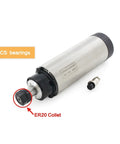 CNC Spindle Kit 2.2KW ER20 220V DC 24000 RPM With 4 Bearing High Speed Main Bearings And 2HP Inverter VFD with ER20 collet