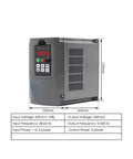 Beefed-Up 2.2kW Air Cooled CNC Spindle frequency drive 380V for precision metalworking, front view with dimensions 125mm x 163mm x 170mm