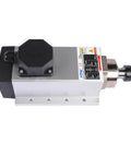 2 Point 2KW Air Cooled Square CNC Spindle Motor 220V 24000RPM ER20 Beefed Up Pro Grade Collet High Speed Milling Spindle