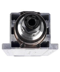 Front view of 2 Point 2KW Air Cooled Square CNC Spindle Motor 220V 24000RPM ER20 Beefed Up Pro Grade for precision machining