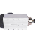 2 Point 2KW Air Cooled Square CNC Spindle Motor 220V 24000RPM ER20 Beefed Up Pro Grade Collet High Speed Spindle Side View