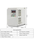 VFD inverter for 220V 2.2kW ER25 Woodworking Spindle Air Cooled With Ceramic Ball Bearings with dimensions and specs