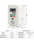 Input voltage dimensions and specifications for 2.2KW Air Cooled ER20 Spindle Motor Kit 0.01mm Precision 24,000 RPM 220V AC Inverter Ready VFD