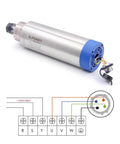 2.2KW Air Cooled ER20 Spindle Motor Kit 0.01mm Precision 24,000 RPM 220V AC Inverter Ready With VFD Ceramic Ball Bearings