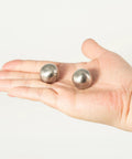2 Pack 22mm Metal Ball Lamp Finials Caps And Knob With Classic Style Decorative Screw Cap Nuts For Lamp Shade Holder Harp In Silver