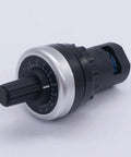 LA42DWQ22 22Mm Rotary Potentiometer 5K Ohm Governor for Inverter, black and silver design with adjustable knob, three terminals visible