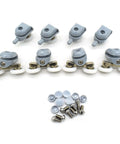 22mm Shower Door Rollers 8PCS Replacement Set with Double Top and Single Bottom Runners for Bathroom Glass Doors
