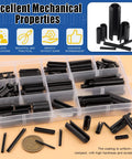 Huge 230 Piece Roll Pin Set In 11 Sizes for DIY Home Improvement and Auto Repair Slotted Spring Pins M2 M3 M4 M5 M6 M8 M10