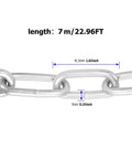 ✝️ 23 Feet Proof Coil Chain, 3/16 Inch Zinc Plated Iron Straight Link Coil Chain for Towing, Logging, Guard Rails, 22.96FT length