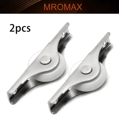 Two Pack 23mm Diameter Screen Door Rollers Nylon Wheel With Stainless Steel Shell Electroplating Finish For Garage Screen Doors