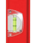 24 Inch I Beam Level with Rotating Vials for Pro Grade Framing Carpentry and Metalwork, featuring 360 Degree Vial System