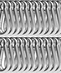 24 Pack Mini M5 Spring Carabiners 1.97 Inch Galvanized Steel Hooks For Camping Hammock Fishing Travel Outdoor Gear High Strength 176 Lb Load Capacity Rust Resistant Durable