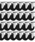 24 Pack 2 Inch Swivel Caster Wheels With Hard Rubber Base Top Plate And Bearing, 85 Lbs Per Caster Load Capacity, arranged in rows
