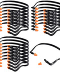 24 Pack Banded Ear Plugs For Shooting Range And Noise Reduction, Silicone Reusable Ear Protection Plugs, lightweight neck band design