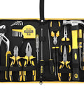 24 Piece Homeowner Tool Set With Portable Tool Bag For Everyday Home Fixes, Ergonomic TPR Handles, Heat Treated Chrome Plated Steel Tools, Durable And Corrosion Resistant, ANSI Standard Hand Tools