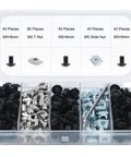 240 pcs M5 T nut and screw kit for 2020 aluminum extrusion systems, M5 hardware set designed for 6mm T slot profiles with screws and wrench included.