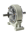24V Magnetic Particle Clutch With Base For PC Type Powder Brake Controller PC-5 50Nm shown with alloy body and compact design