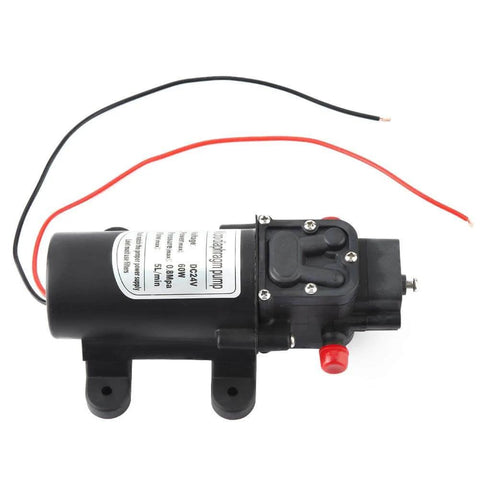 Workhorse Compact 24V Diaphragm Pump High Flow Five Liters Per Minute Self Priming Electric Water Pump for RVs and Boats