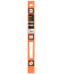 Structo-Cast 24 Inch Level With Non Conductive Frame Built Tough Impact Resistant Acrylic Vials Quik Change Replaceable Vial Covers Won’t Scratch Fine Wood Or Painted Surfaces Bright Orange From Johnson Level, front view