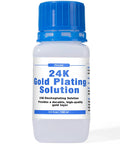 Bottle of Premium 24K Gold Plating Solution For Bath Immersion Plating And Jewelry Restorations, 100ml