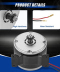 Front view of 24V DC 350W Brushed Permanent Magnet Electric Motor Generator Small Electric Scooter DC Motor 2800RPM