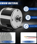24V DC 350W Brushed Permanent Magnet Electric Motor Generator Small Electric Scooter DC Motor 2800RPM aluminum body