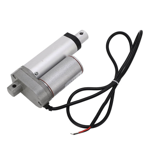 24V DC Linear Actuator With 50mm Stroke 750N Lift IP65 Aluminum Housing White Finish Industrial Grade Replacement Actuator Quiet Motor Easy Install Actuator Only