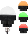 24V DC AC Three Color LED Signal Tower Indicator Go To All In One Single Layer Warning Light With Red Yellow Green LEDs IP65