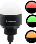 24V LED Industrial Warning Light Tower Beacon with Red Yellow Green LEDs Waterproof Column Indicator Lamp Continuous Light 1 Layer 30mm Mount