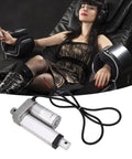 24V DC Linear Actuator With 50mm Stroke 750N Lift IP65 Aluminum Housing shown with woman reclining in chair