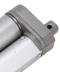 Close-up of 24V DC Linear Actuator with 50mm stroke, 750N lift, IP65 aluminum housing, white finish, industrial grade replacement actuator.