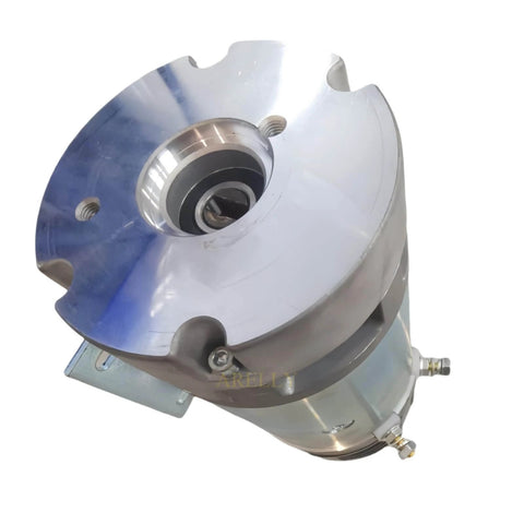 Close-up of a silver 147664 Motor 24V Electric Motor Skyjack Lift Replacement Part Used for Skyjack SJIII3219 SJIII3220.