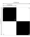 Bulls Eye 24x24 Drone Ground Control Point Targets Six Pack For Mapping And Surveying Center Passthrough With Black And White Markers