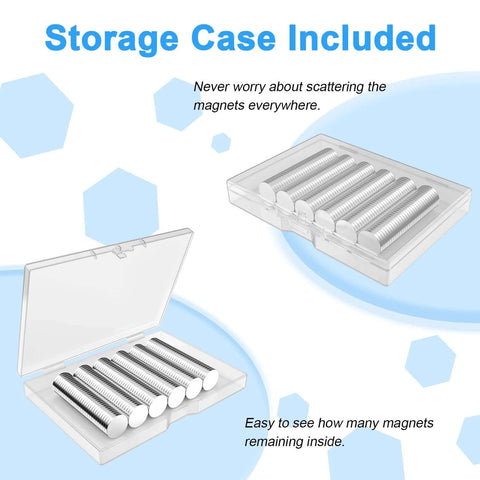 250 Pack 5x2mm Neodymium Magnets For Crafts And Projects Small Yet Strong For Home Office School DIY with storage case