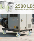 Heavy Duty Caster Wheels 4 Inch - 2500 LBS, PP Plate Castor Set of 4 with Double Ball Bearings, Industrial equipment
