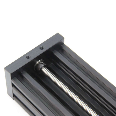 Close-up of 250mm 4080U Aluminum Profile Z-axis Screw Slide Table Linear Actuator for 3D Printer and DIY CNC Router Parts
